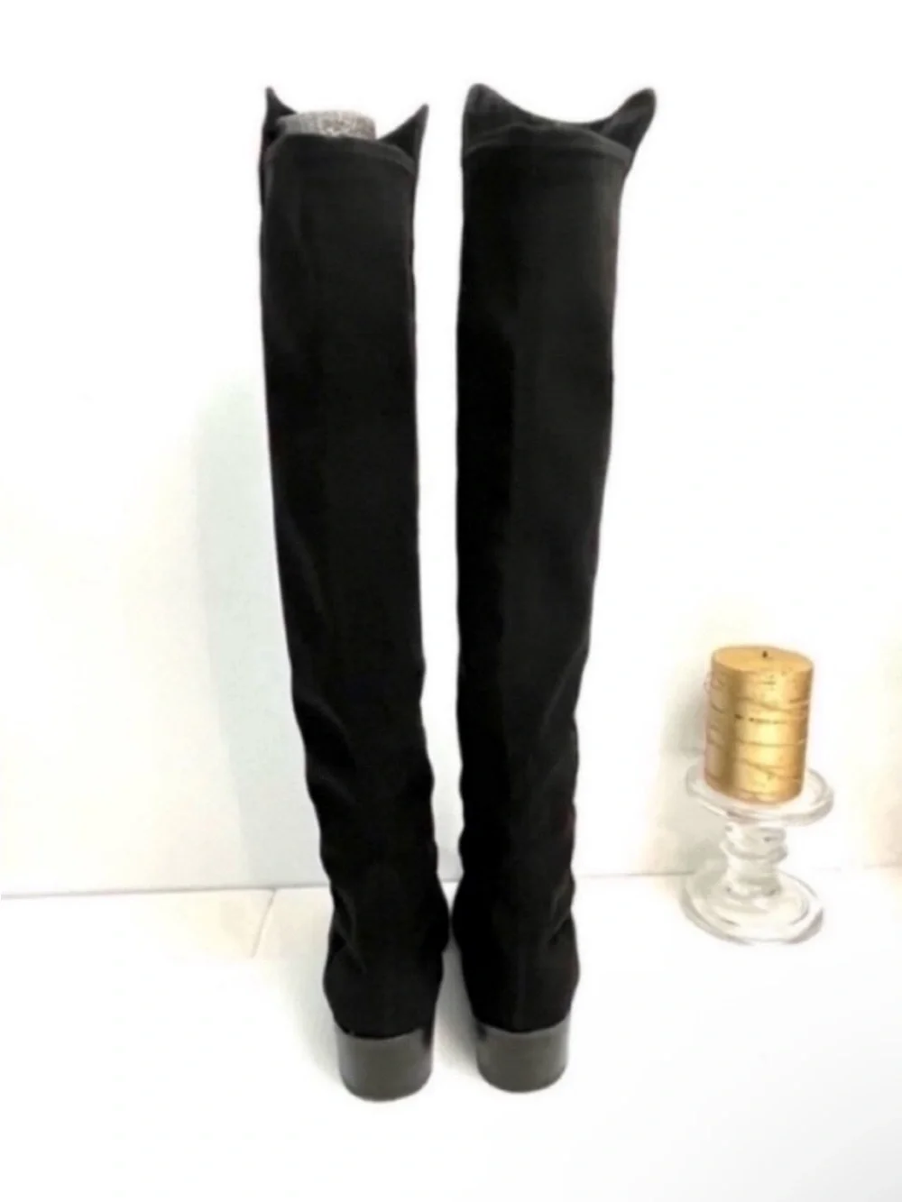 Stuart Weitzman Black Over-the-Knee Suede BootsSz 7.5